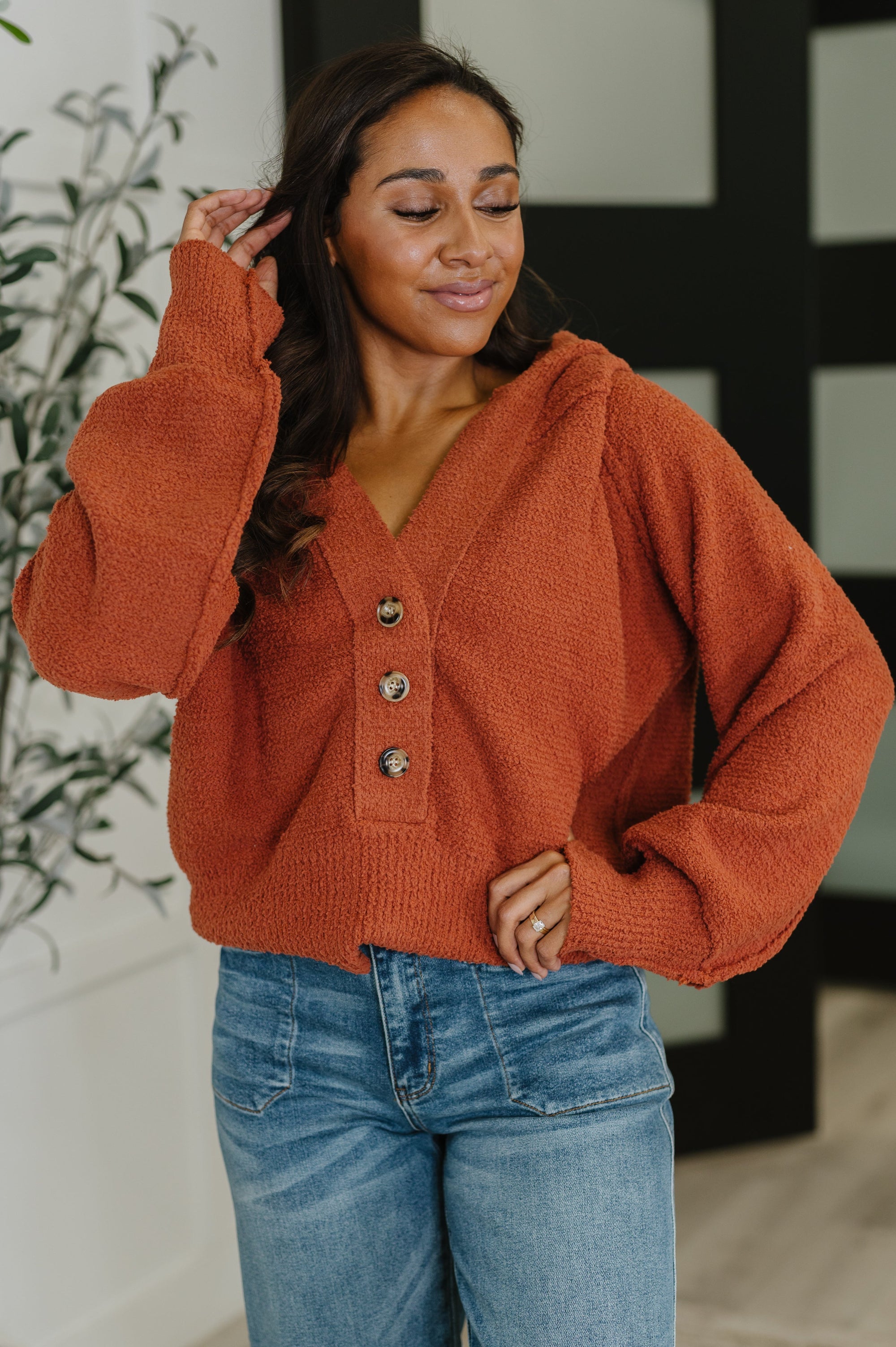 Pour Moi – Henley Sweater