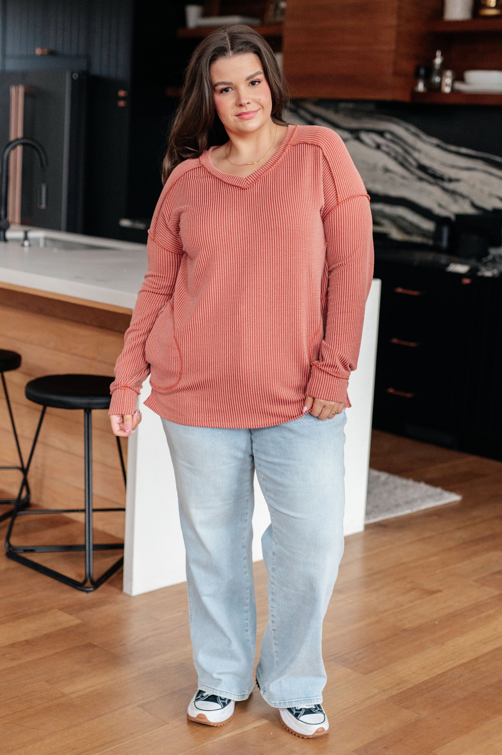Première Douceur -Rib Knit Top