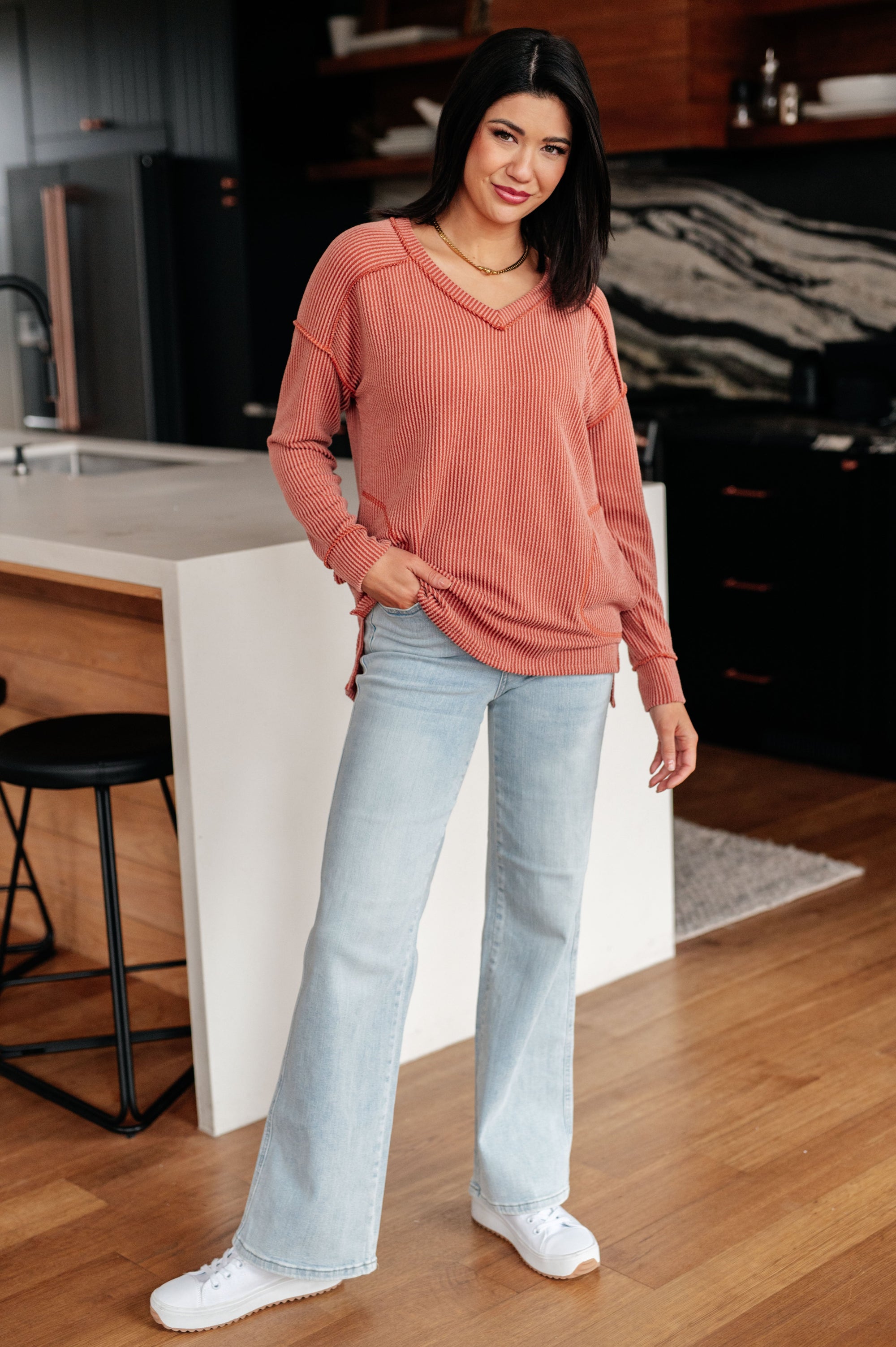 Première Douceur -Rib Knit Top