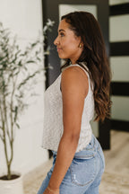 What's the Plan Lettuce Hem Tank in Heather Grey Ave Shops